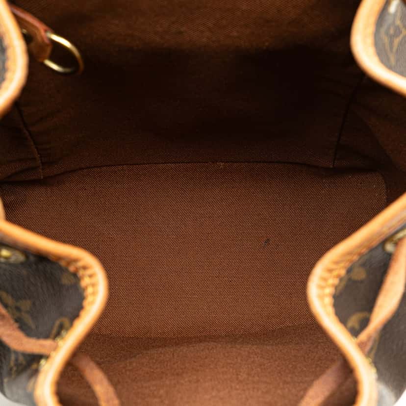 Louis Vuitton Monogram Mini Montsouris Brown Canvas Good condition - Model View