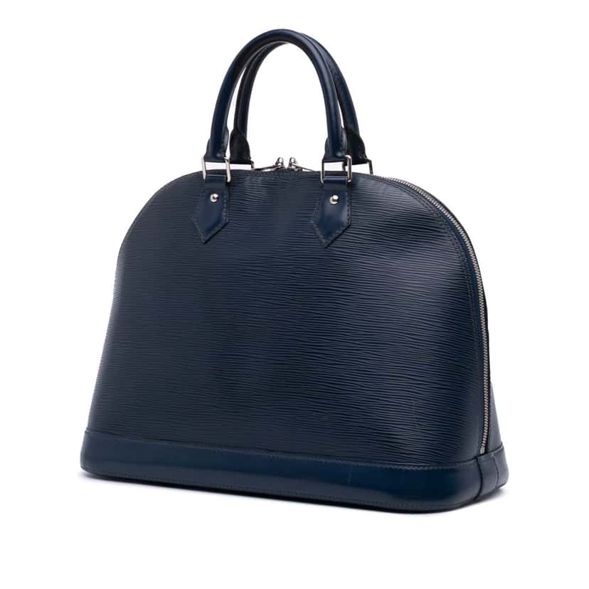 Louis Vuitton Epi Alma MM Blue Leather Good condition - Back View