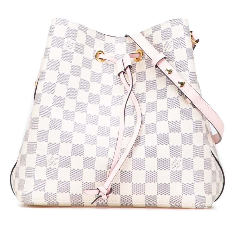 Louis Vuitton Damier Azur Neonoe MM White Canvas Good condition - Front View