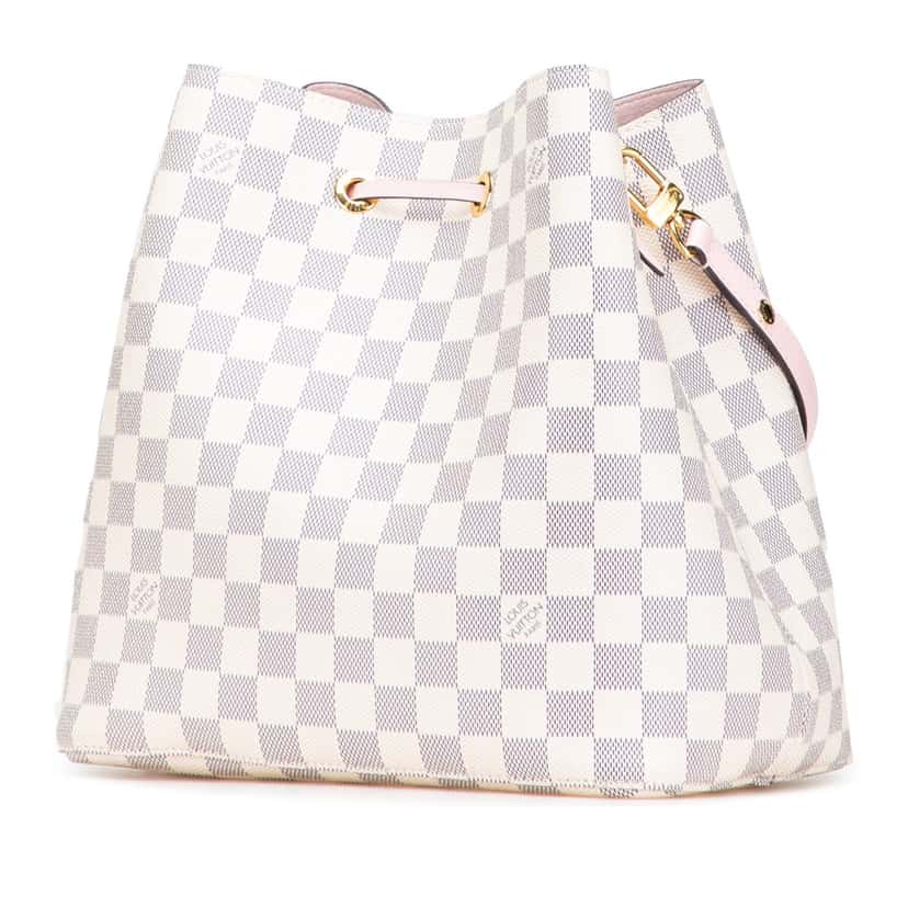 Louis Vuitton Damier Azur Neonoe MM White Canvas Good condition - Back View