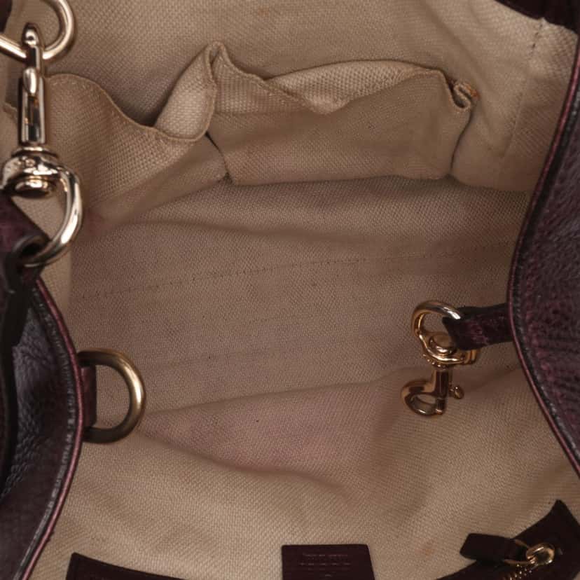 Gucci Small Leather Soho Satchel Red Leather Good condition - Model View