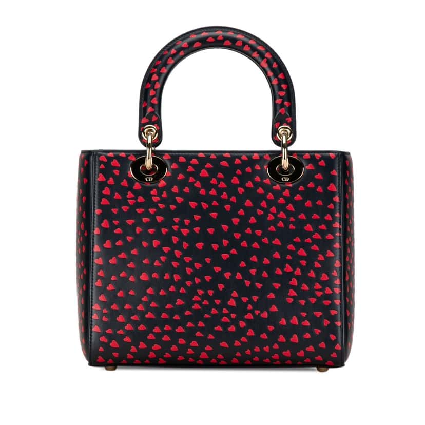 Dior Medium Calfskin I Love Paris Lady Dior Blue Leather Very good condition - Inside View