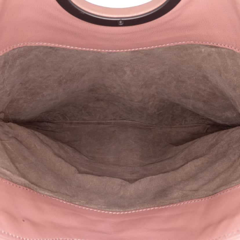 Bottega Veneta Nappa Intrecciato Turn Lock Clutch Pink Leather Good condition - Model View