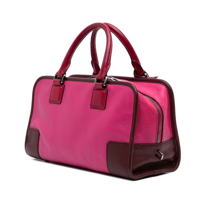 Loewe Tricolor Goatskin Amazona 28 Pink Leather Good condition - Back View