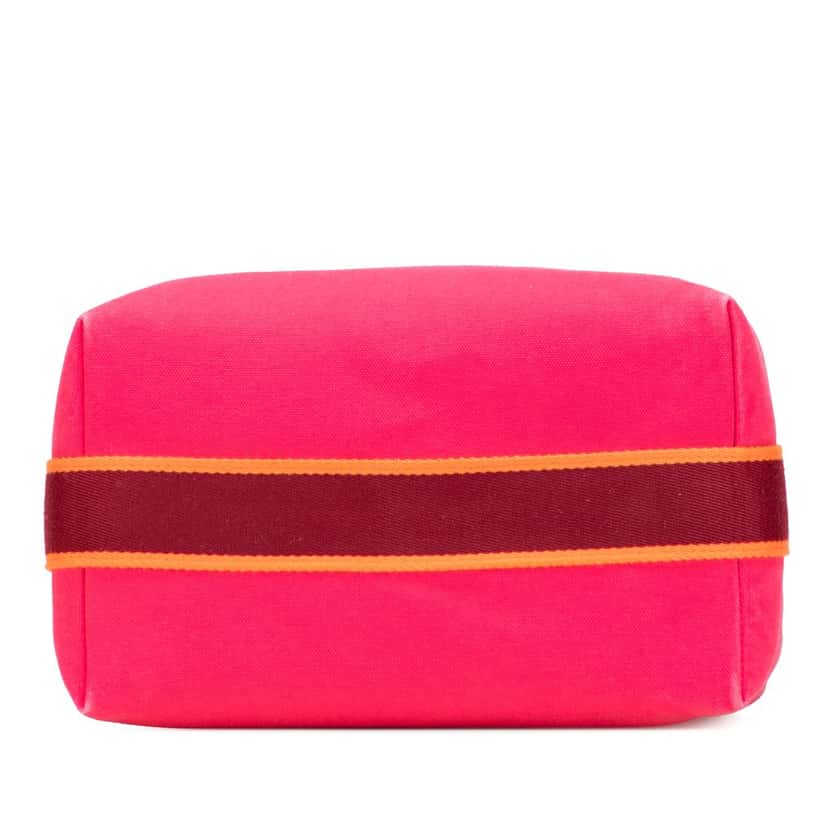 Hermès Large Canvas Bride A Brac Pink Canvas Good condition - Inside View