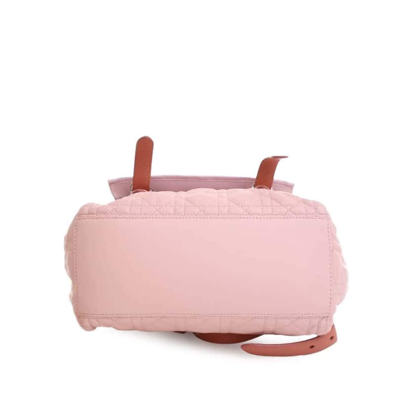 Dior Large Bicolor Lambskin Cannage Stardust Backpack Pink Leather Good condition - Inside View