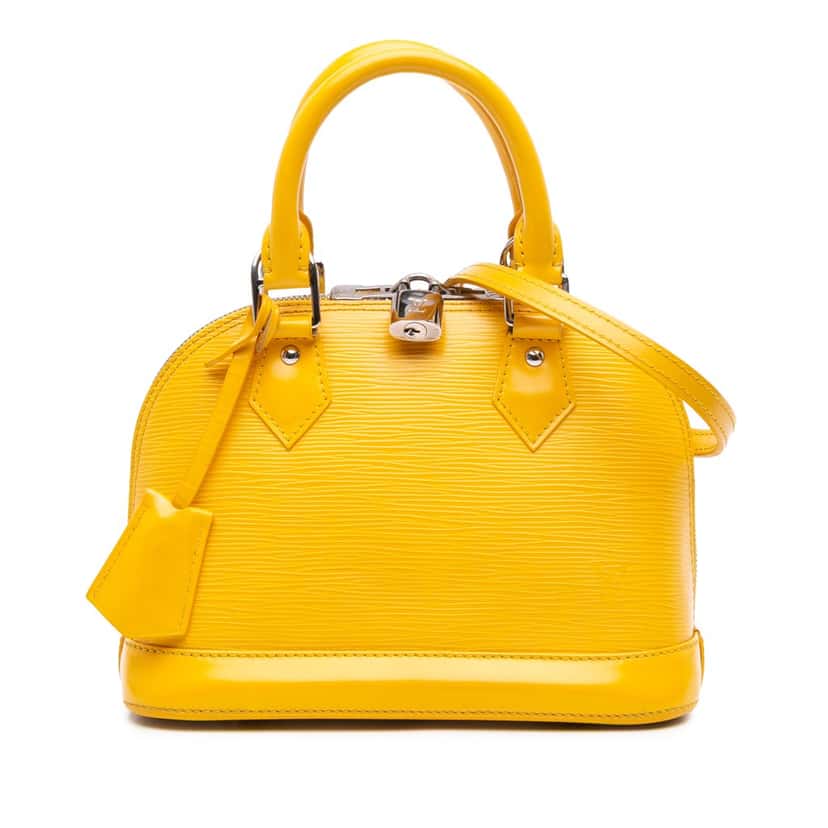 Louis Vuitton Epi Alma BB Yellow Leather Good condition - Front View