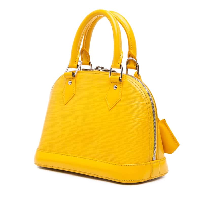 Louis Vuitton Epi Alma BB Yellow Leather Good condition - Back View