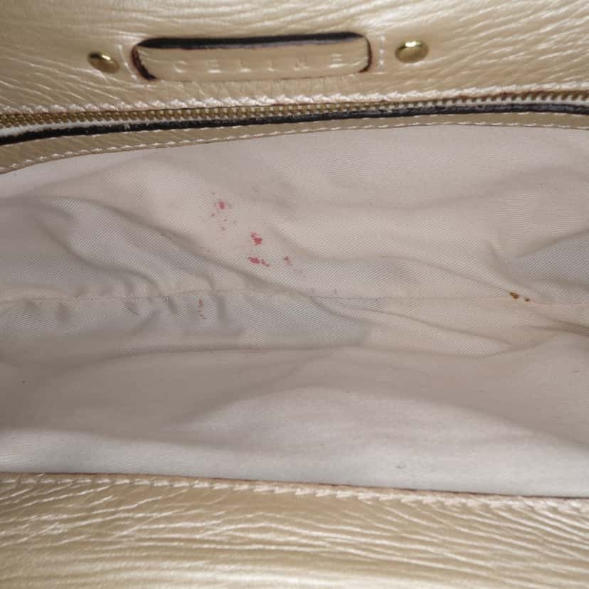Celine Leather Clutch Gold Leather Good condition - Model View