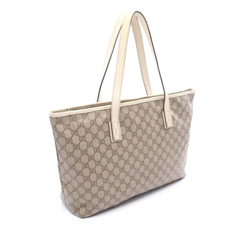 Gucci Medium GG Supreme Joy Tote Brown Canvas Good condition - Back View