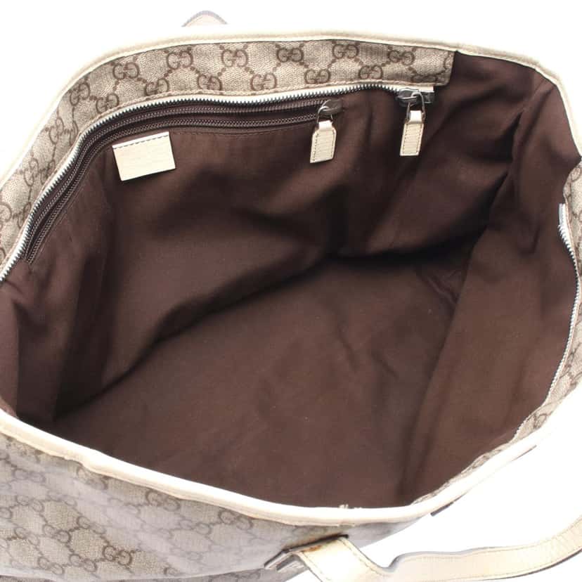 Gucci Medium GG Supreme Joy Tote Brown Canvas Good condition - Inside View