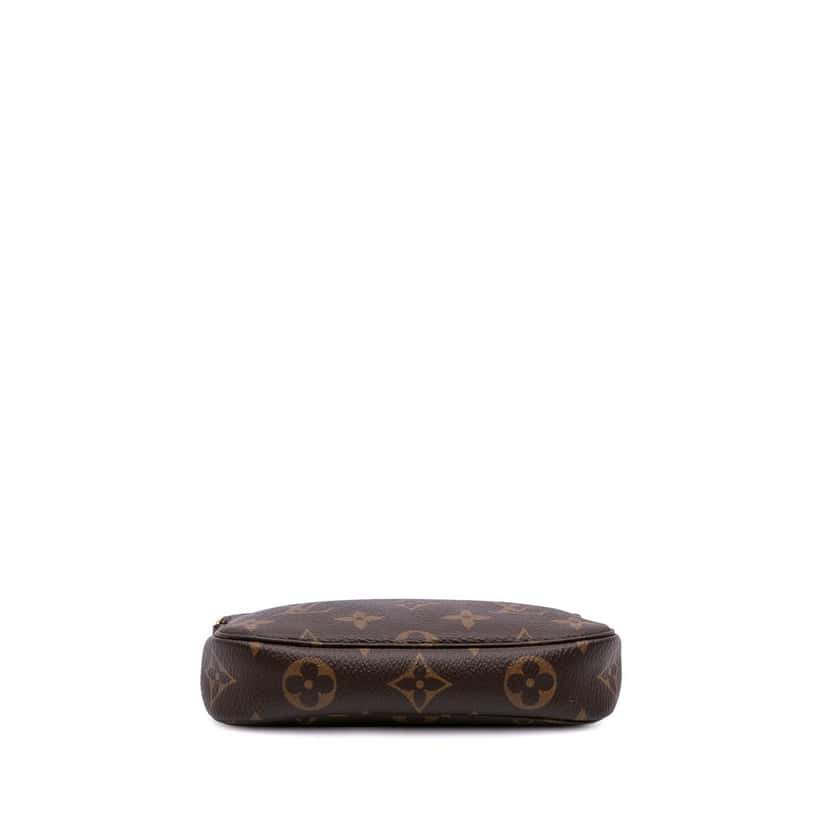 Louis Vuitton Monogram Mini Pochette Accessoires Brown Canvas Good condition - Inside View
