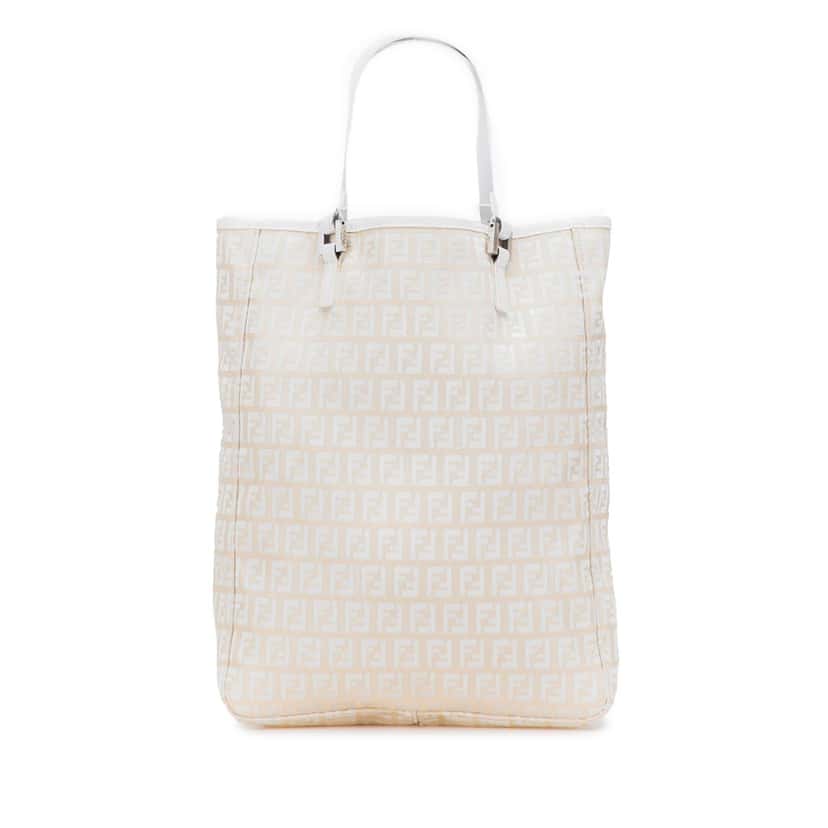 Fendi Zucchino Canvas Tote Brown Canvas Very good condition - Front View