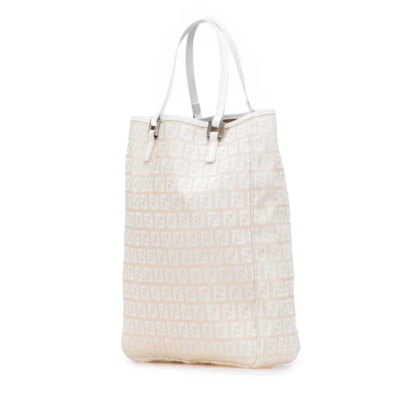 Fendi Zucchino Canvas Tote Brown Canvas Very good condition - Back View