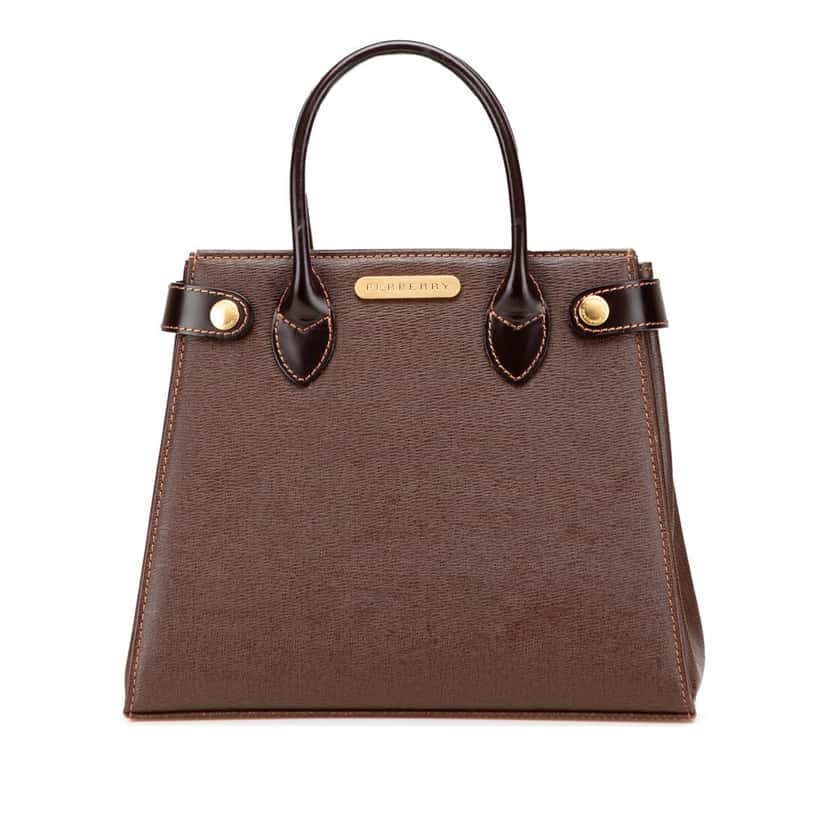 Burberry Leather Handbag Brown Leather Good condition - Front View