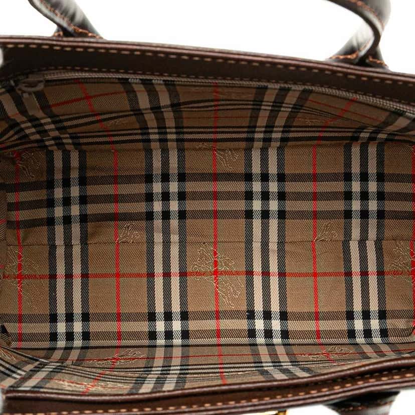 Burberry Leather Handbag Brown Leather Good condition - Model View