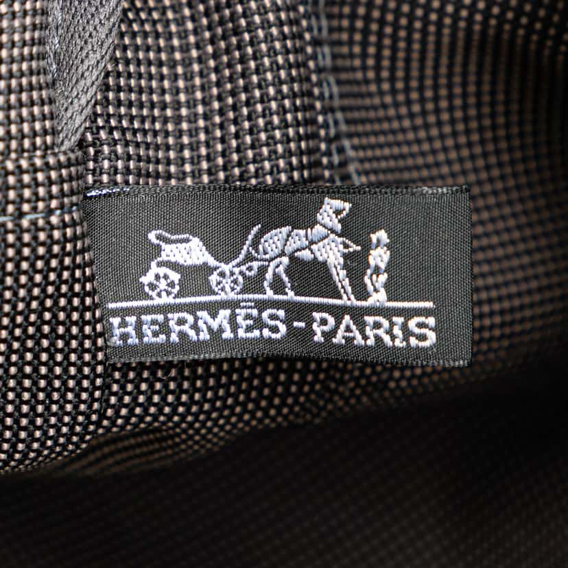 Hermès Canvas Herline MM Grey Canvas Good condition - Box View