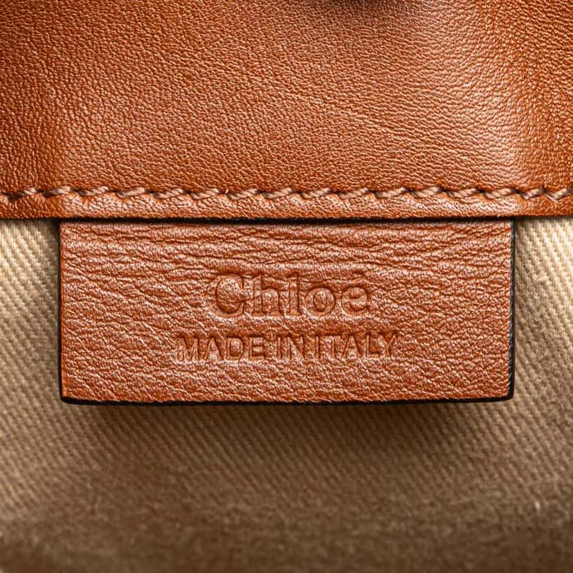 Chloé Mini Calfskin and Suede Faye Backpack Brown Leather Good condition - Box View