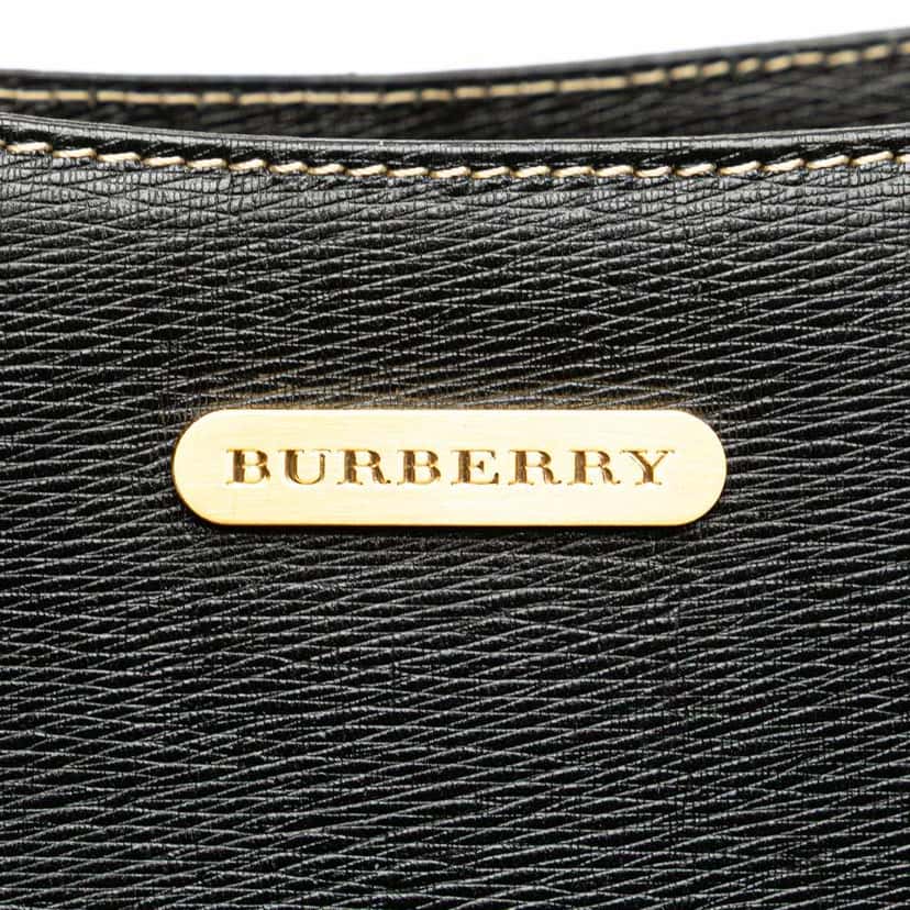 Burberry Leather Shoulder Bag Black Leather Good condition - Box View