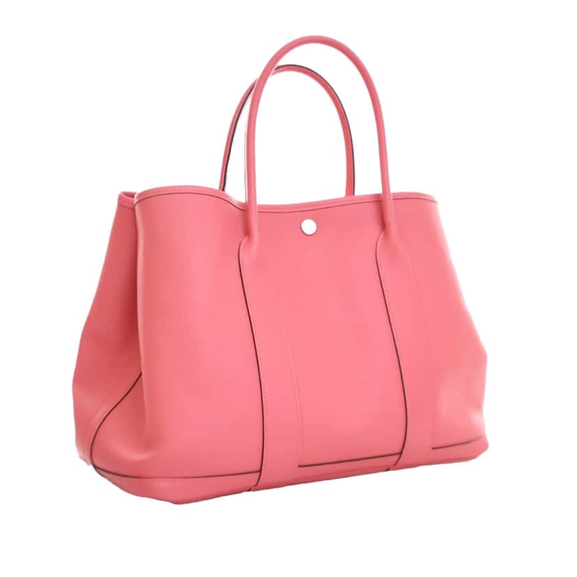 Hermès Epsom Garden Party 36 Pink Leather Good condition - Back View