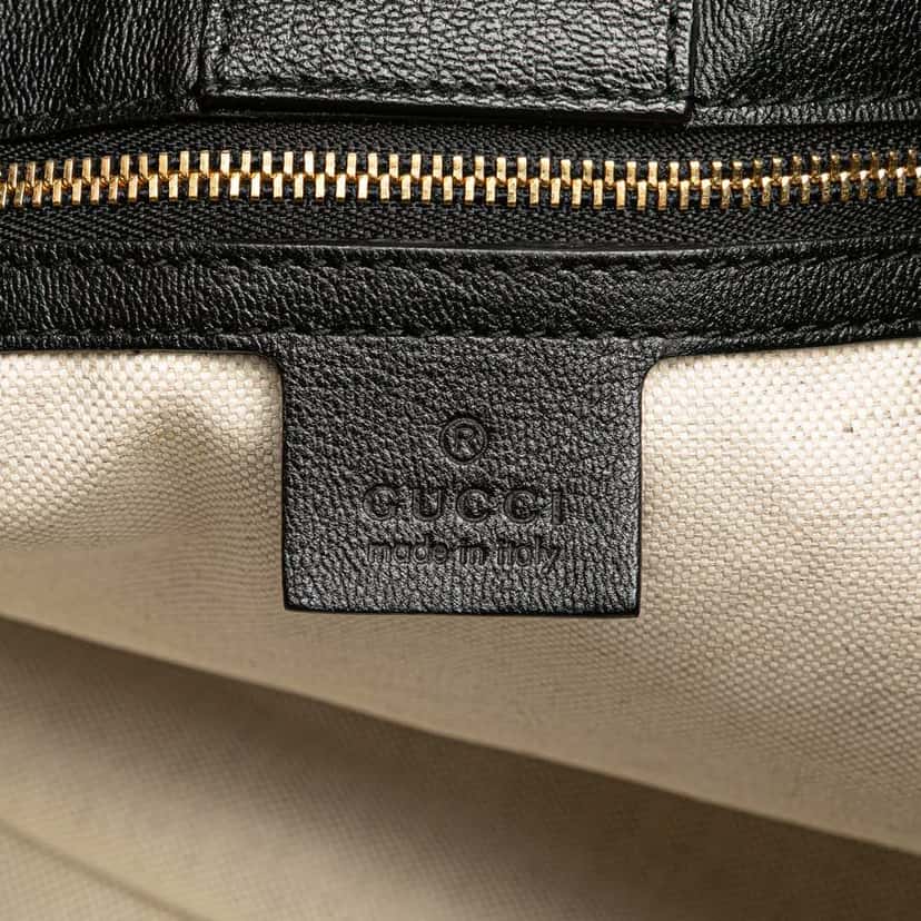 Gucci Medium Leather Horsebit 1955 Tote Black Leather Good condition - Box View