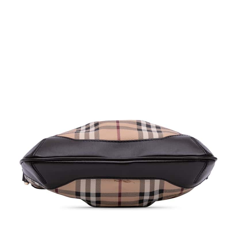 Burberry Medium Haymarket Check Coated Canvas Hartham Crossbody Brown Canvas Good condition - Inside View