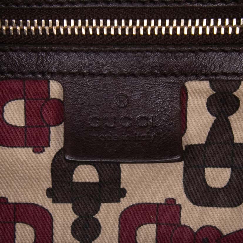 Gucci Guccissima Indy Hobo Brown Leather Good condition - Box View