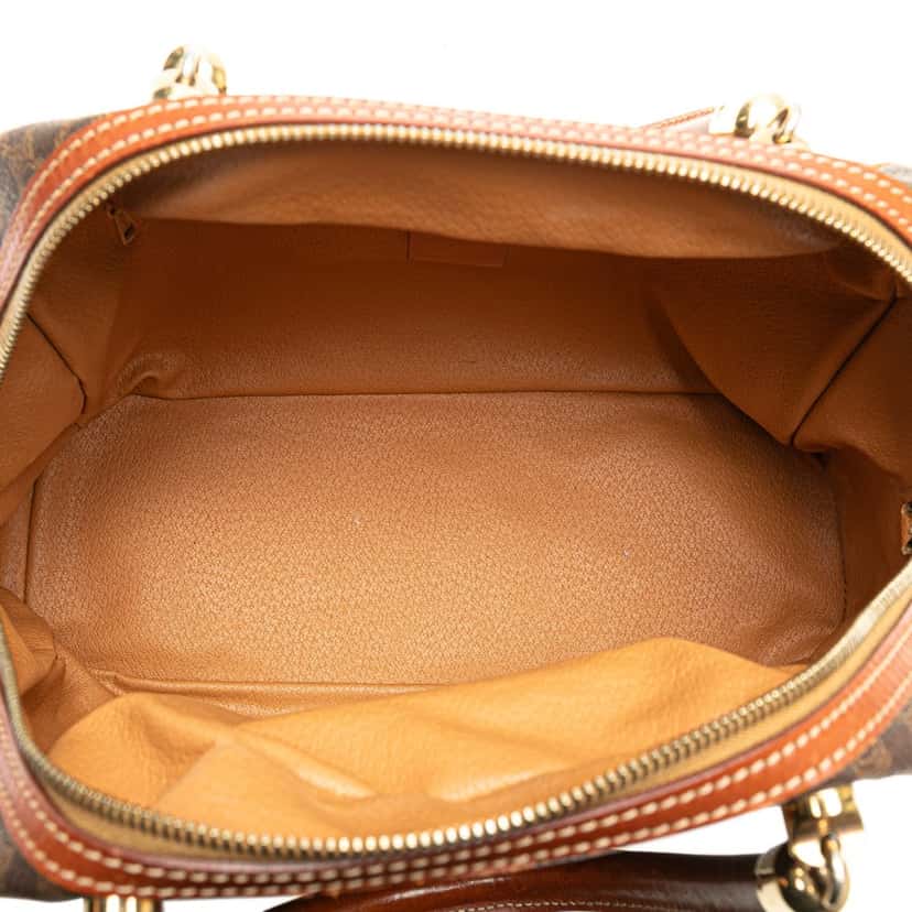 Celine Macadam Coated Canvas Handbag Brown Canvas Good condition - Model View