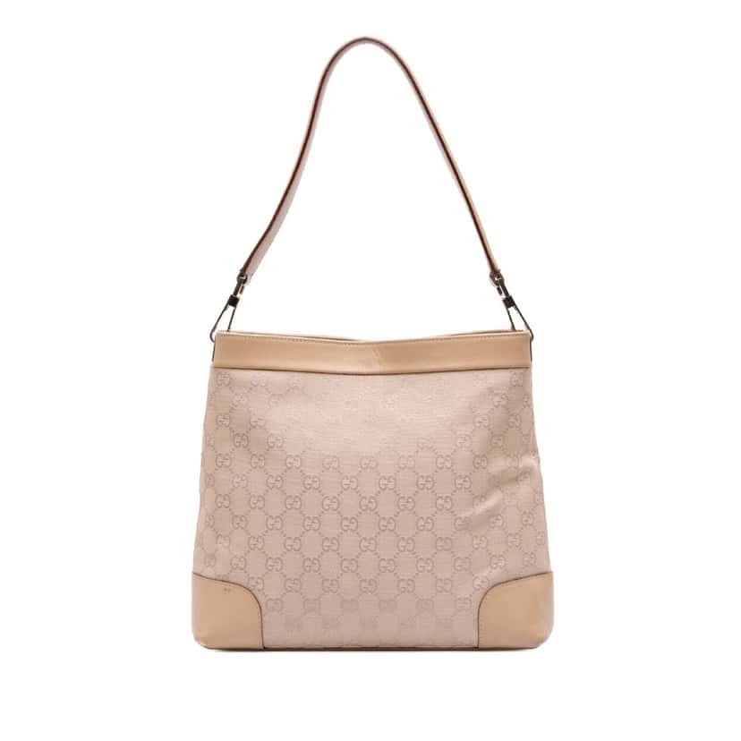 Gucci GG Canvas Shoulder Bag Brown Canvas Good condition - Front View