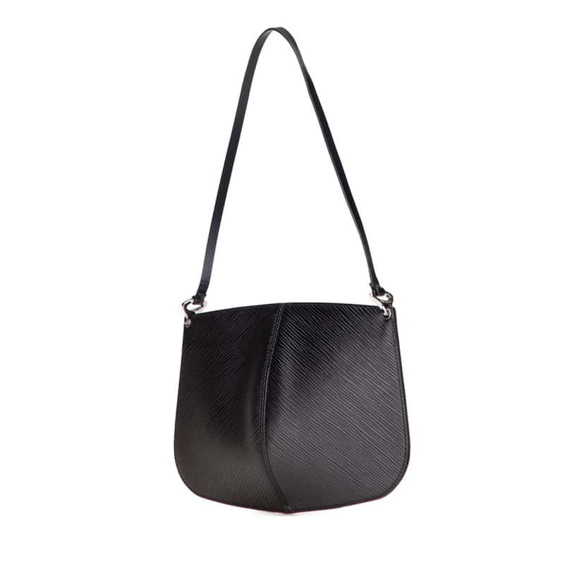 Louis Vuitton Epi Demi Lune Pochette Black Leather Good condition - Back View