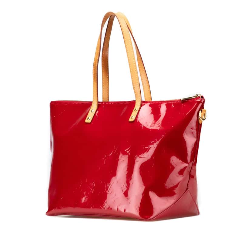 Louis Vuitton Monogram Vernis Bellevue GM Red Leather Good condition - Back View