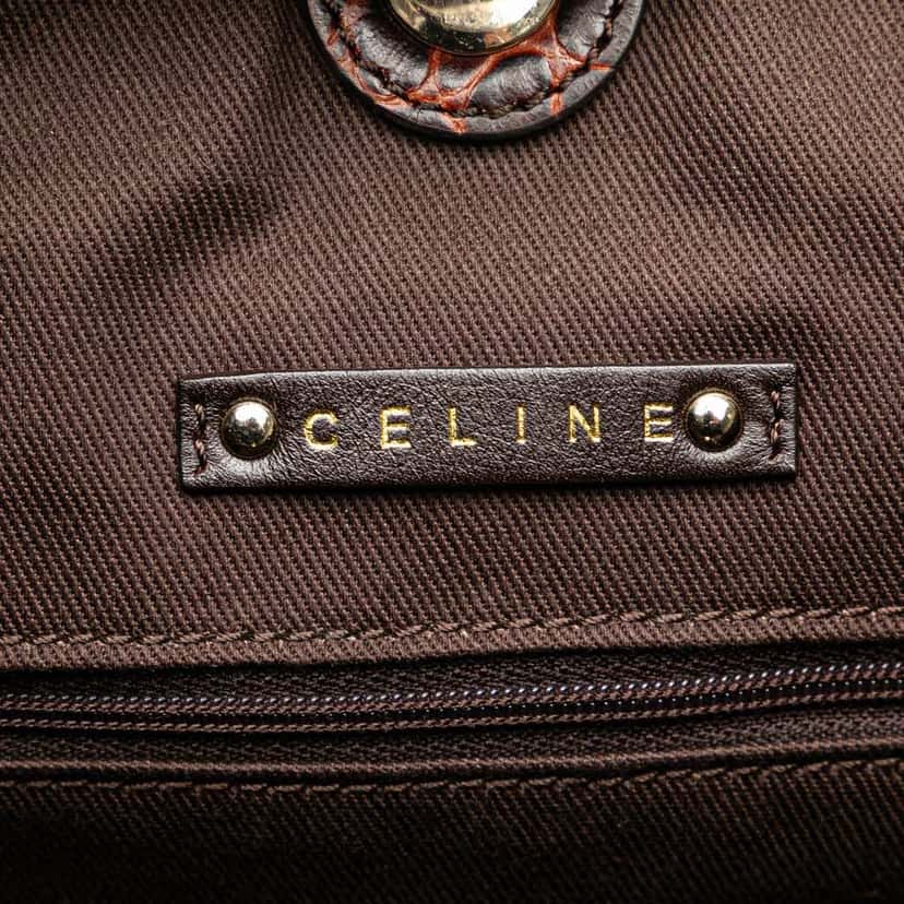 Celine Macadam Canvas Tote Brown Canvas Good condition - Box View