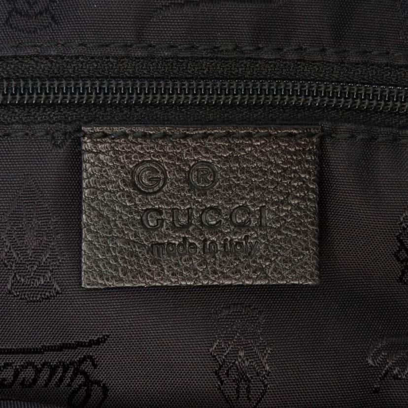 Gucci Guccissima Full Moon Tote Black Leather Good condition - Box View