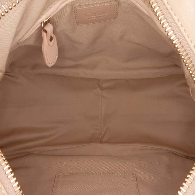 Chloé Medium Studded Leather Paraty Satchel Brown Leather Good condition - Model View