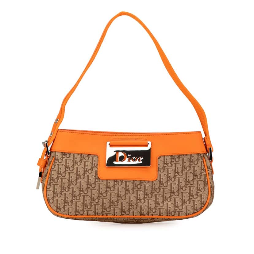 Dior Diorissimo Street Chic Shoulder Bag Brown Canvas Good condition - Front View