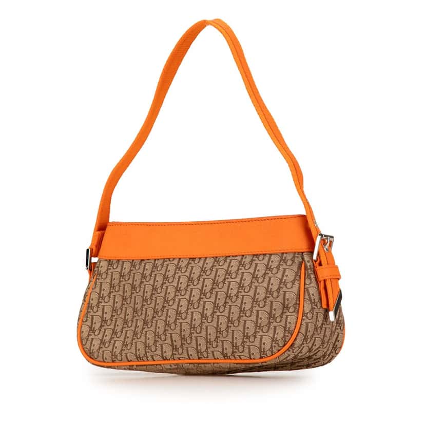 Dior Diorissimo Street Chic Shoulder Bag Brown Canvas Good condition - Back View