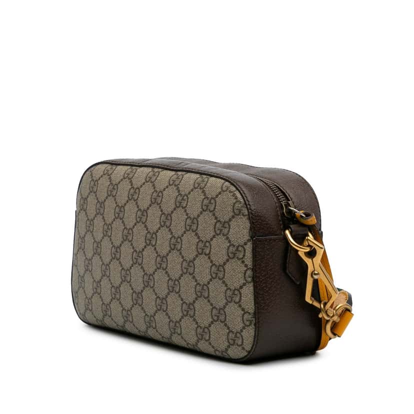Gucci GG Supreme Web Neo Vintage Crossbody Brown Canvas Good condition - Back View
