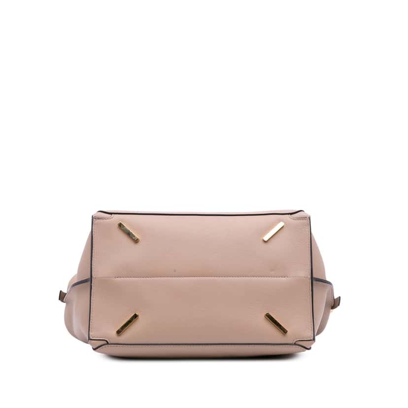 Loewe Anagram Leather Zipper Bag Brown Leather Good condition - Inside View
