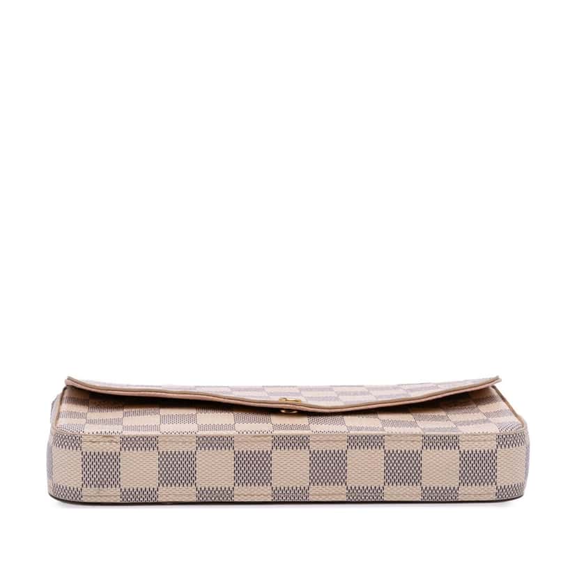 Louis Vuitton Damier Azur Pochette Felicie White Canvas Good condition - Inside View