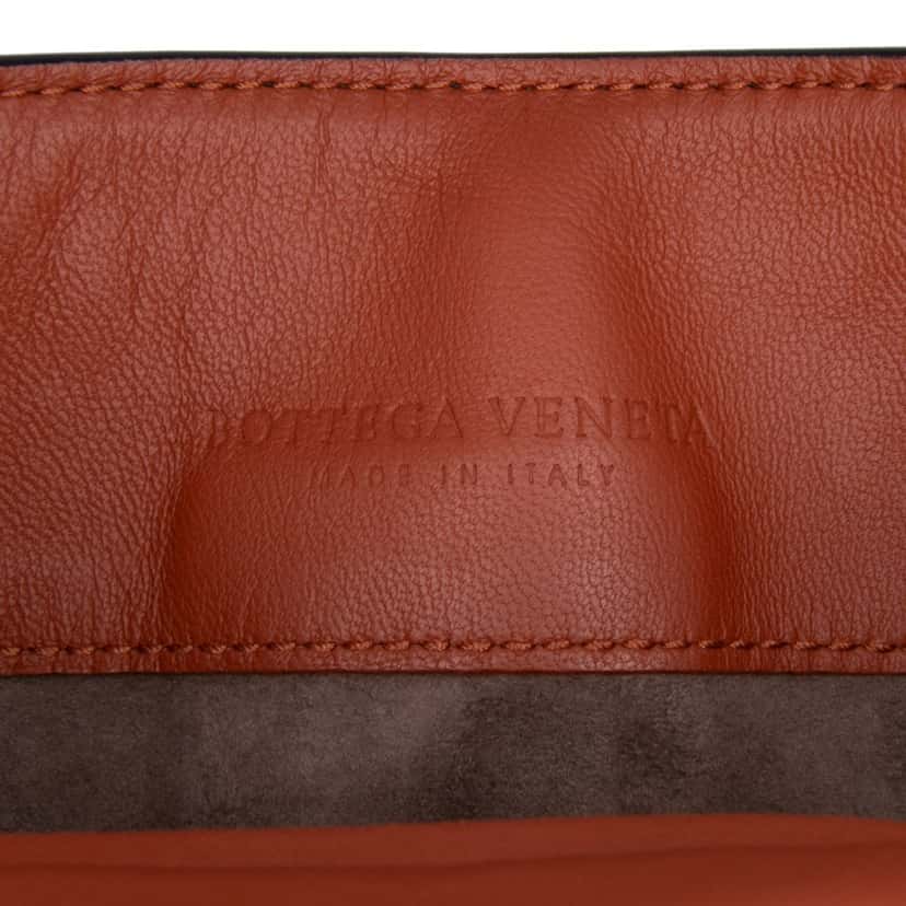 Bottega Veneta Nappa Intrecciato Flap Satchel Brown Leather Good condition - Box View