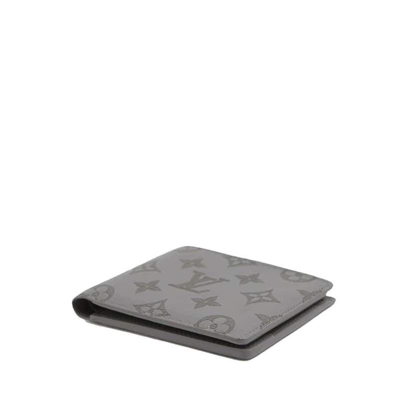 Louis Vuitton Monogram Shadow Multiple Wallet Grey Leather Good condition - Inside View