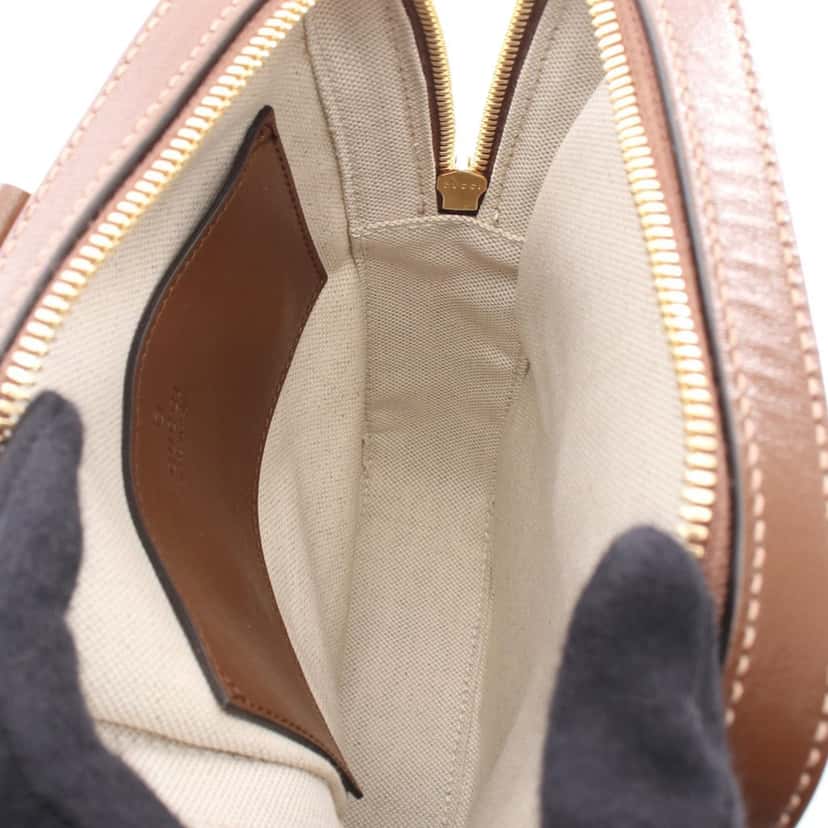 Gucci GG Supreme Interlocking G Sling Bag Brown Canvas Good condition - Inside View