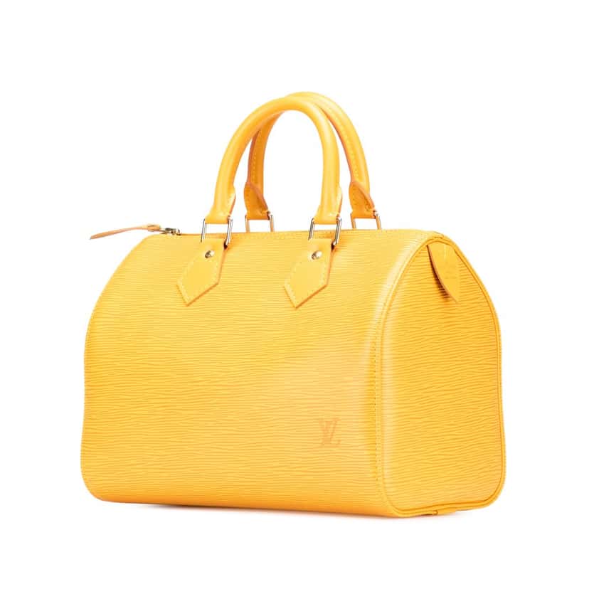 Louis Vuitton Epi Speedy 25 Yellow Leather Good condition - Back View