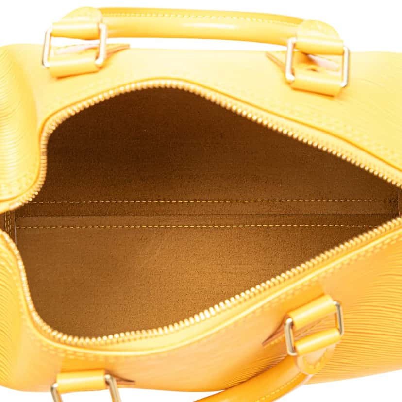 Louis Vuitton Epi Speedy 25 Yellow Leather Good condition - Model View