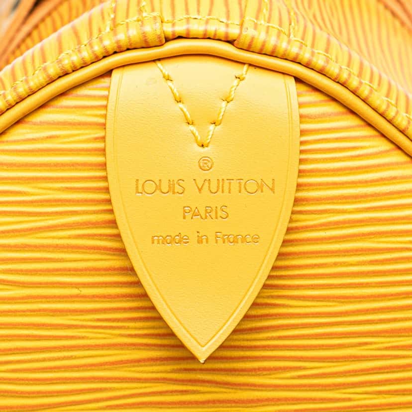 Louis Vuitton Epi Speedy 25 Yellow Leather Good condition - Box View