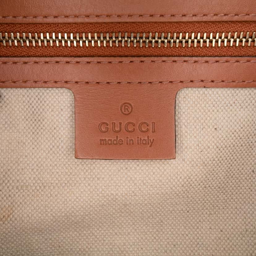 Gucci Small GG Canvas Web Joy Boston Bag Brown Canvas Good condition - Box View