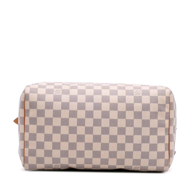 Louis Vuitton Damier Azur Speedy 30 White Canvas Good condition - Inside View