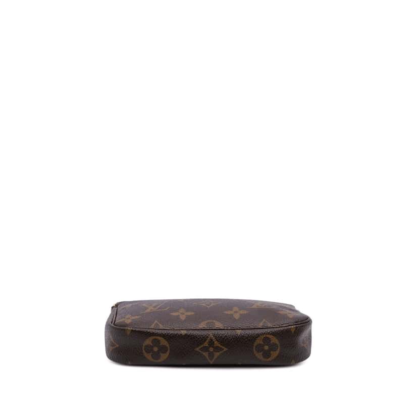 Louis Vuitton Monogram Mini Pochette Accessoires Brown Canvas Good condition - Inside View