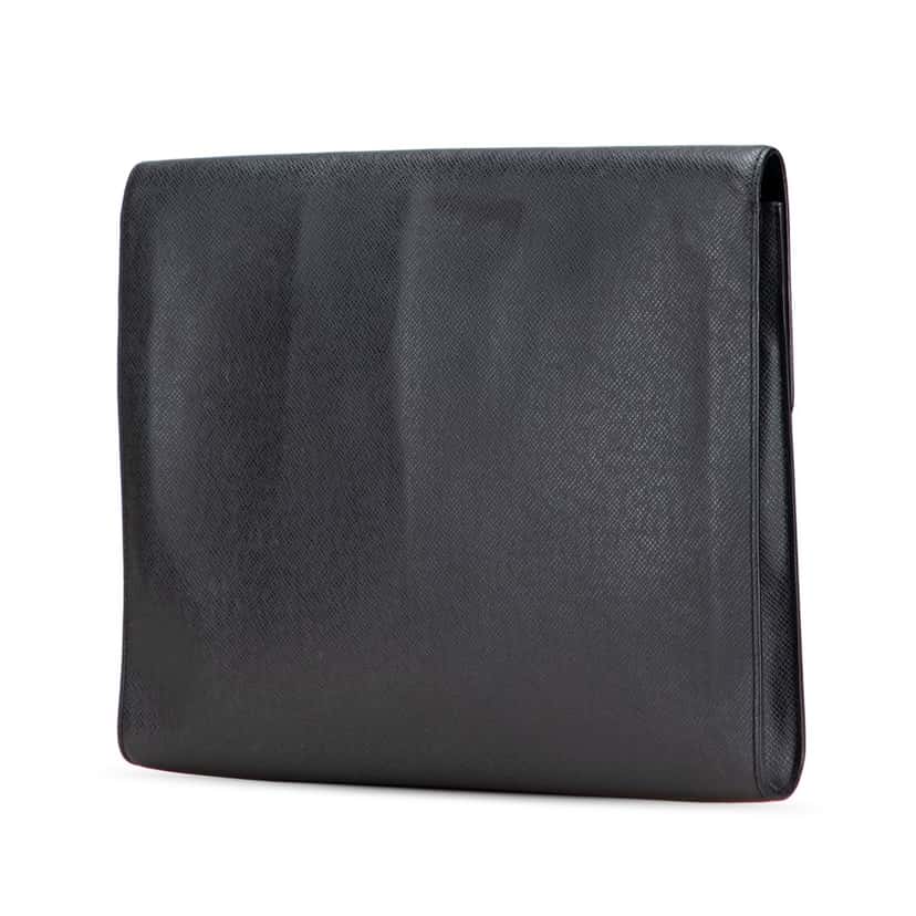 Louis Vuitton Taiga Minuto Black Leather Good condition - Back View