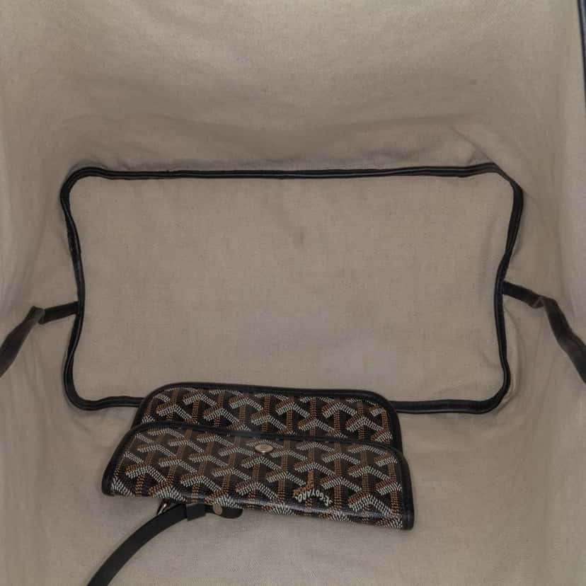 Goyard Goyardine Saint Louis PM Black Canvas Good condition - Model View